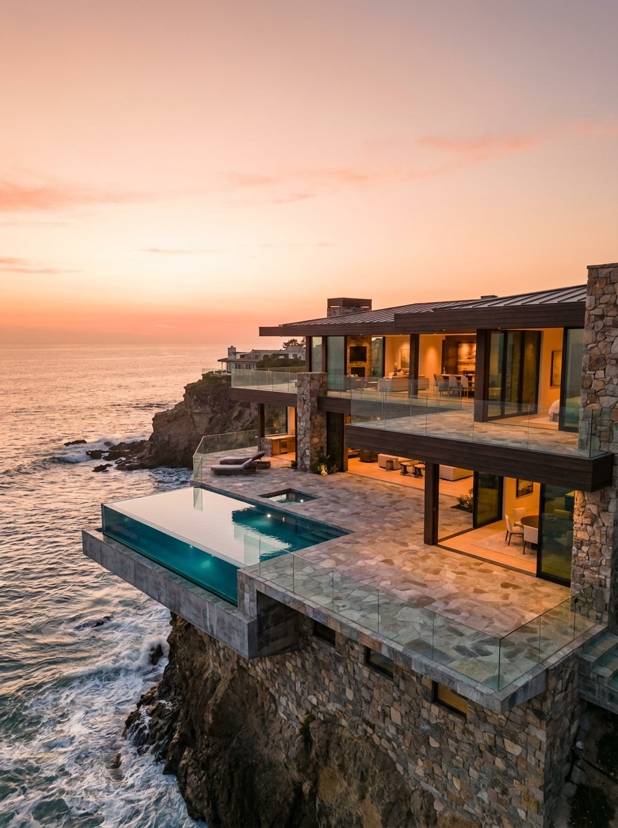 Cliffside Ocean Mansion
