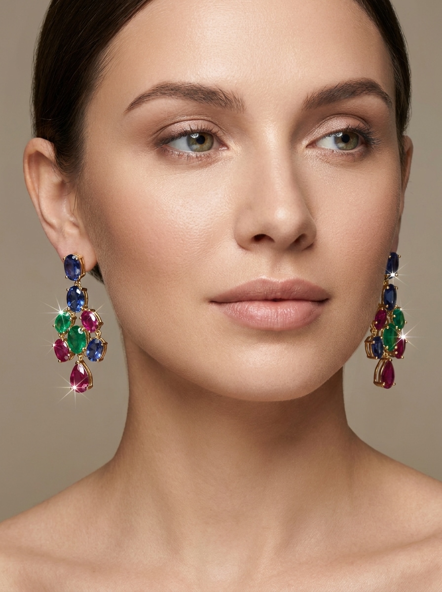 Color Gemstone Dangles