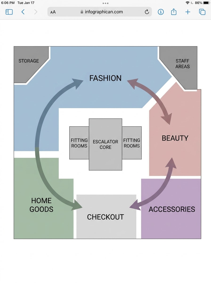 Color-Zoned Retail Plan