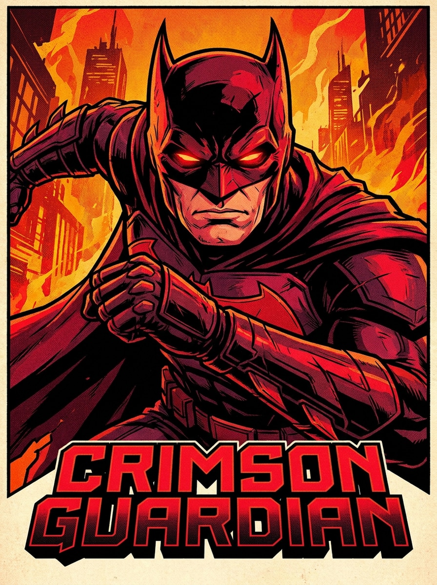 Comic Book Demon Hero
