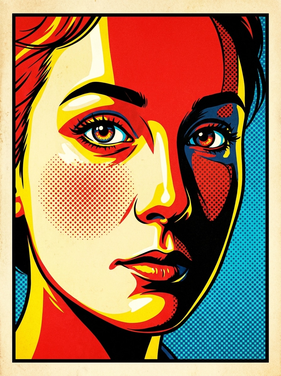 Comic Halftone Portrait