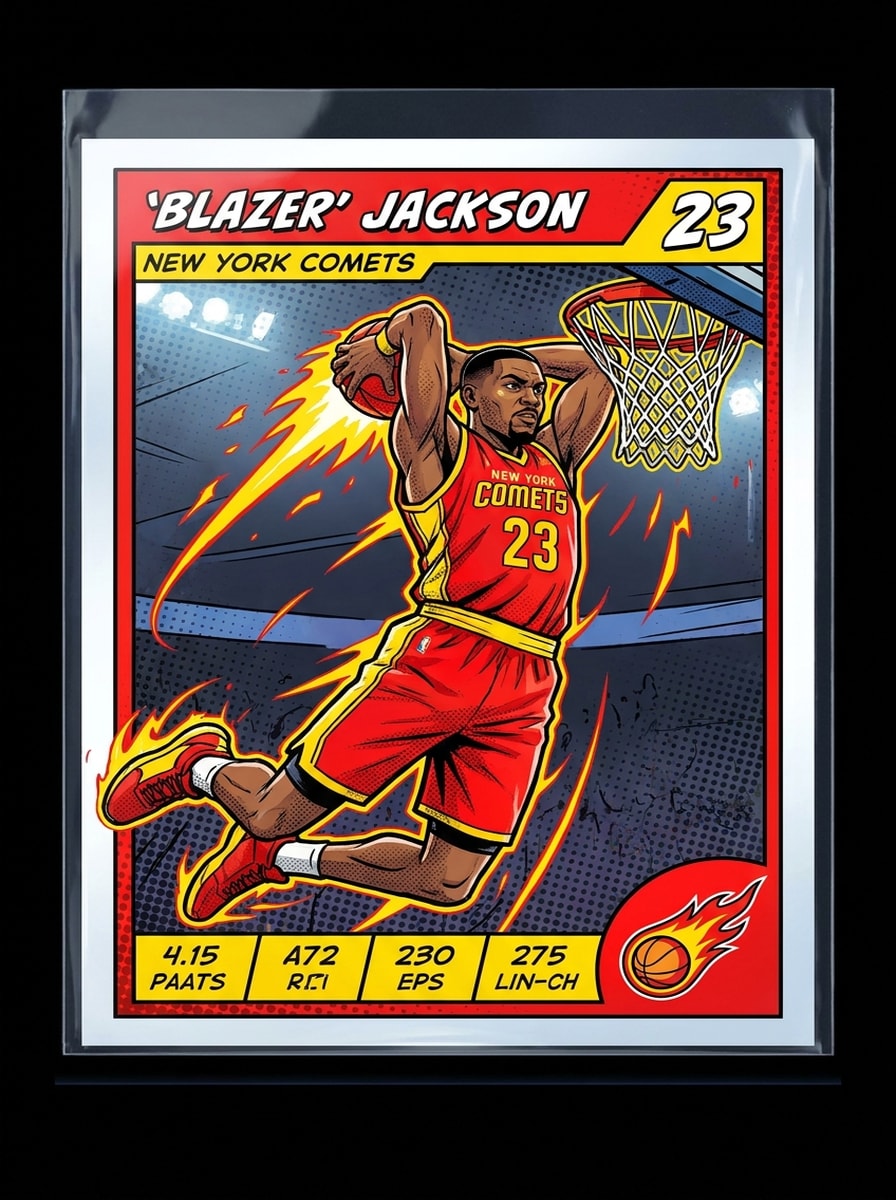 Comic Sports Card