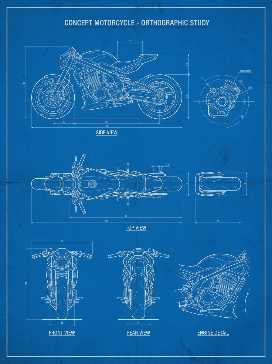 Concept Blueprint Poster