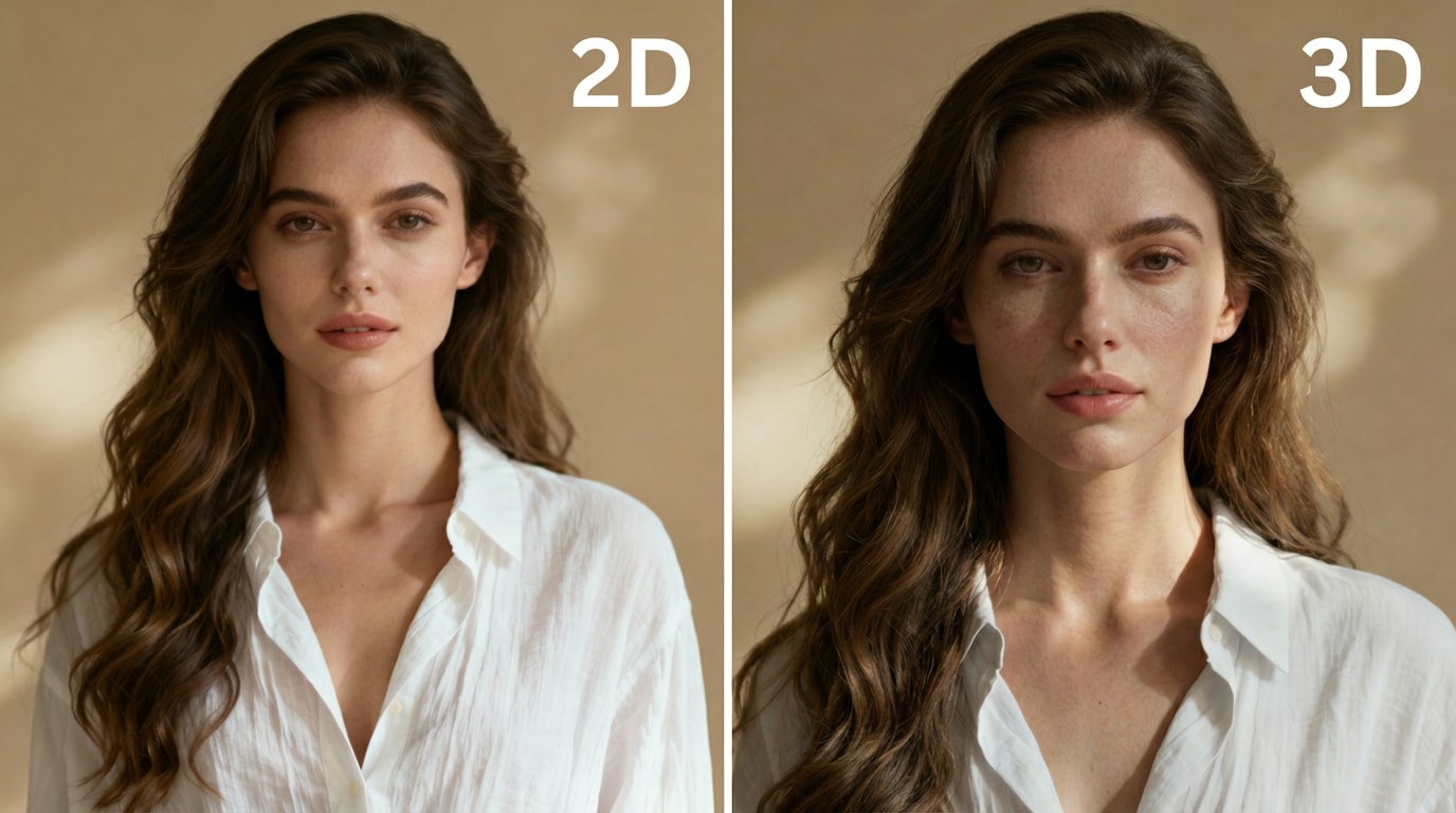 2D to 3D conversion example 3