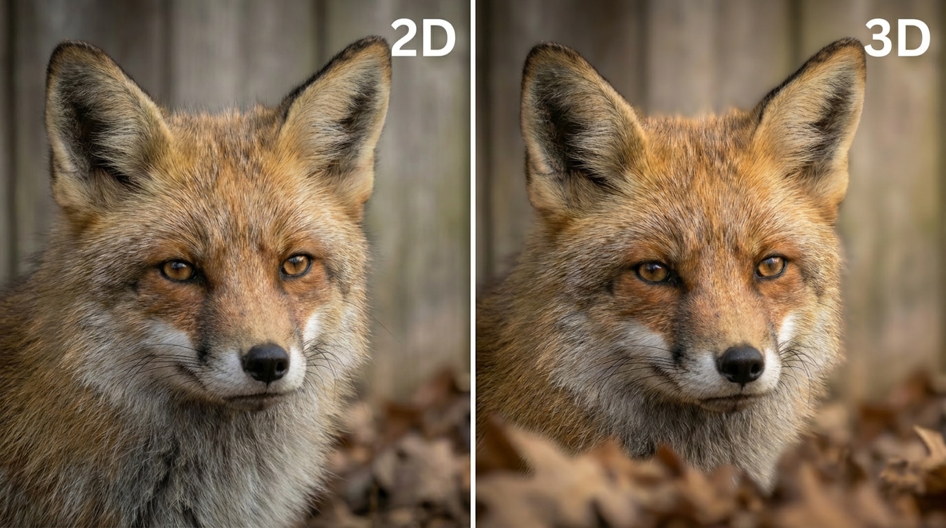 2D to 3D conversion example 4