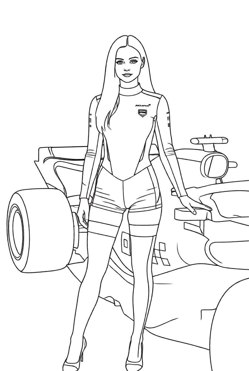 Portrait photo after being turned into a coloring page outline