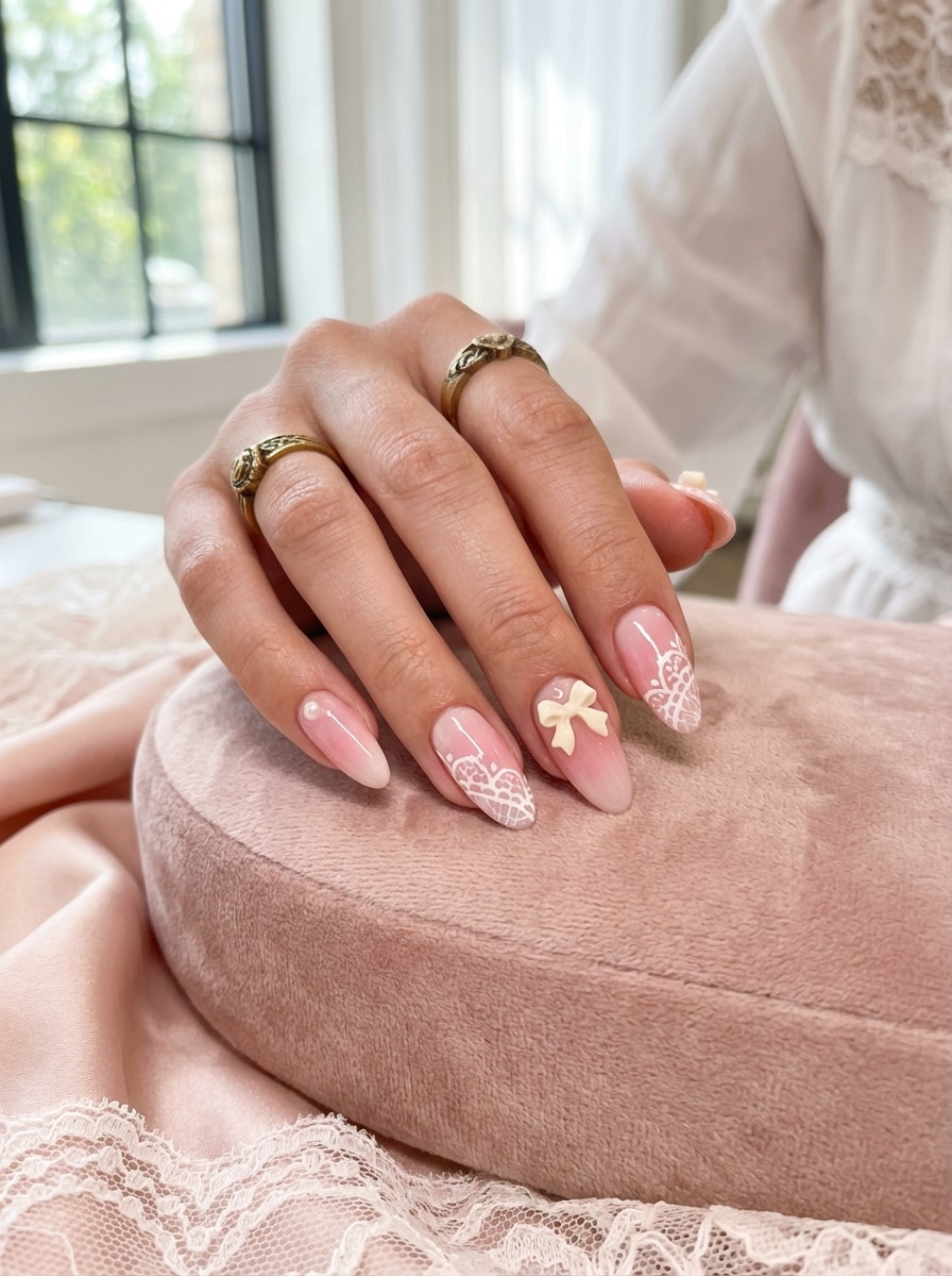 Coquette Bow Nails