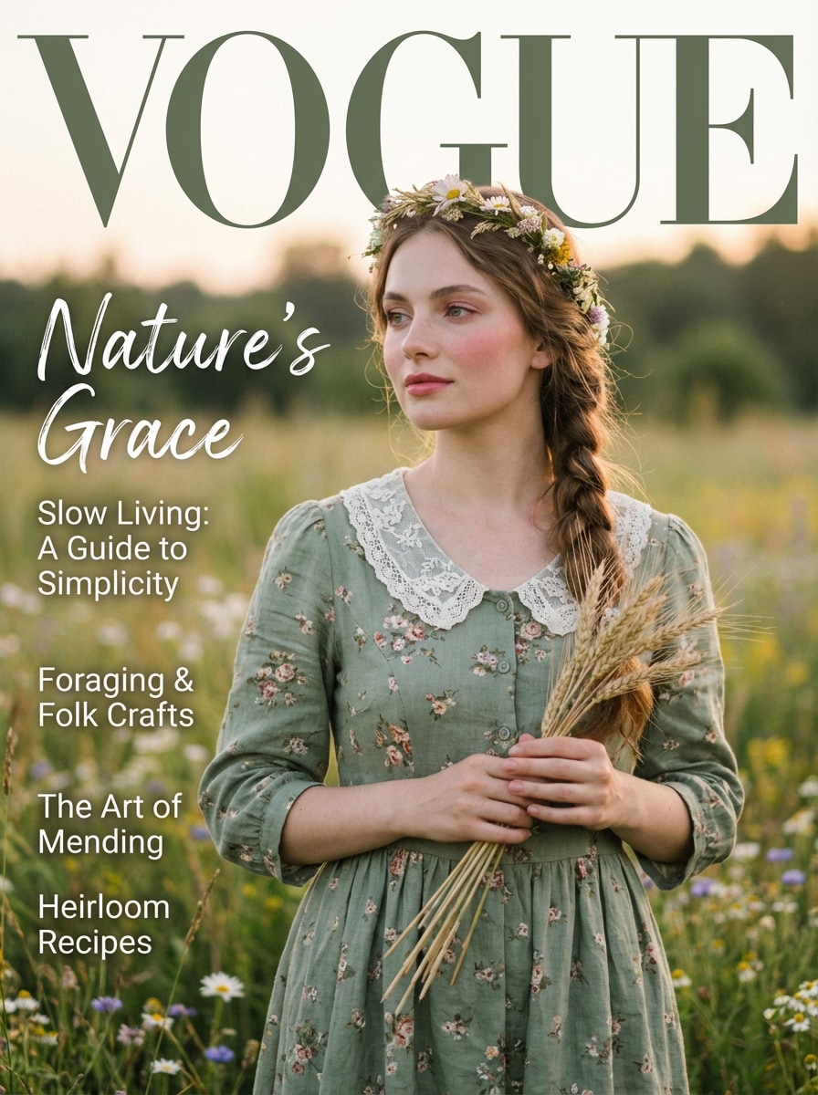 Cottagecore Vogue AI Cover