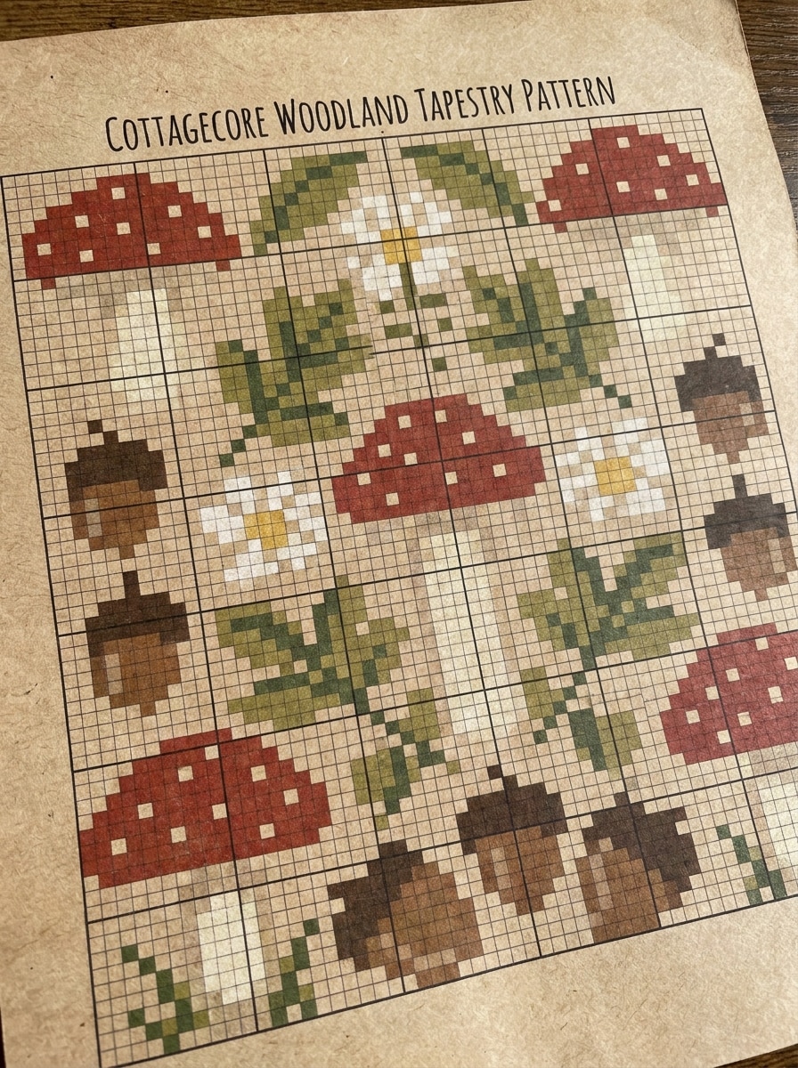Cottagecore Mushroom Chart