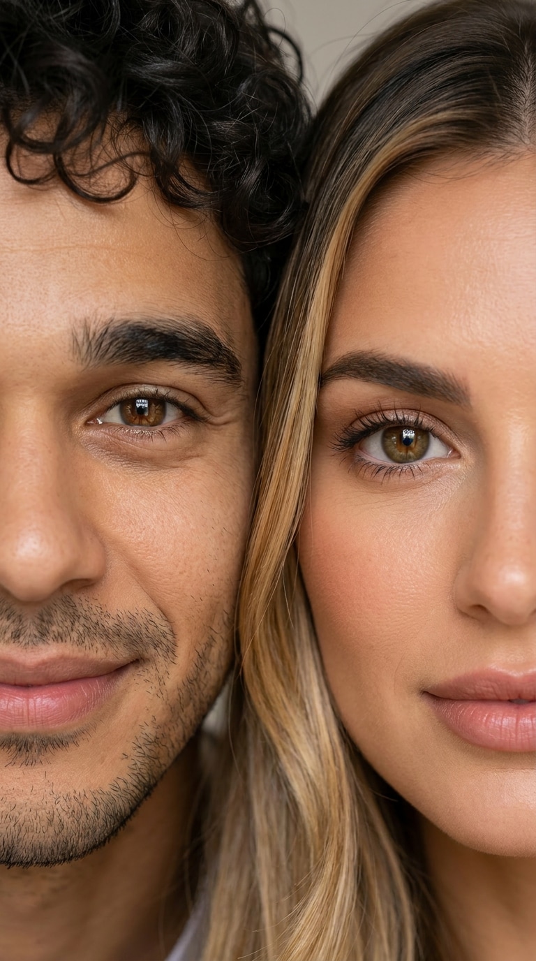 Reference image couple eyes AI prompt