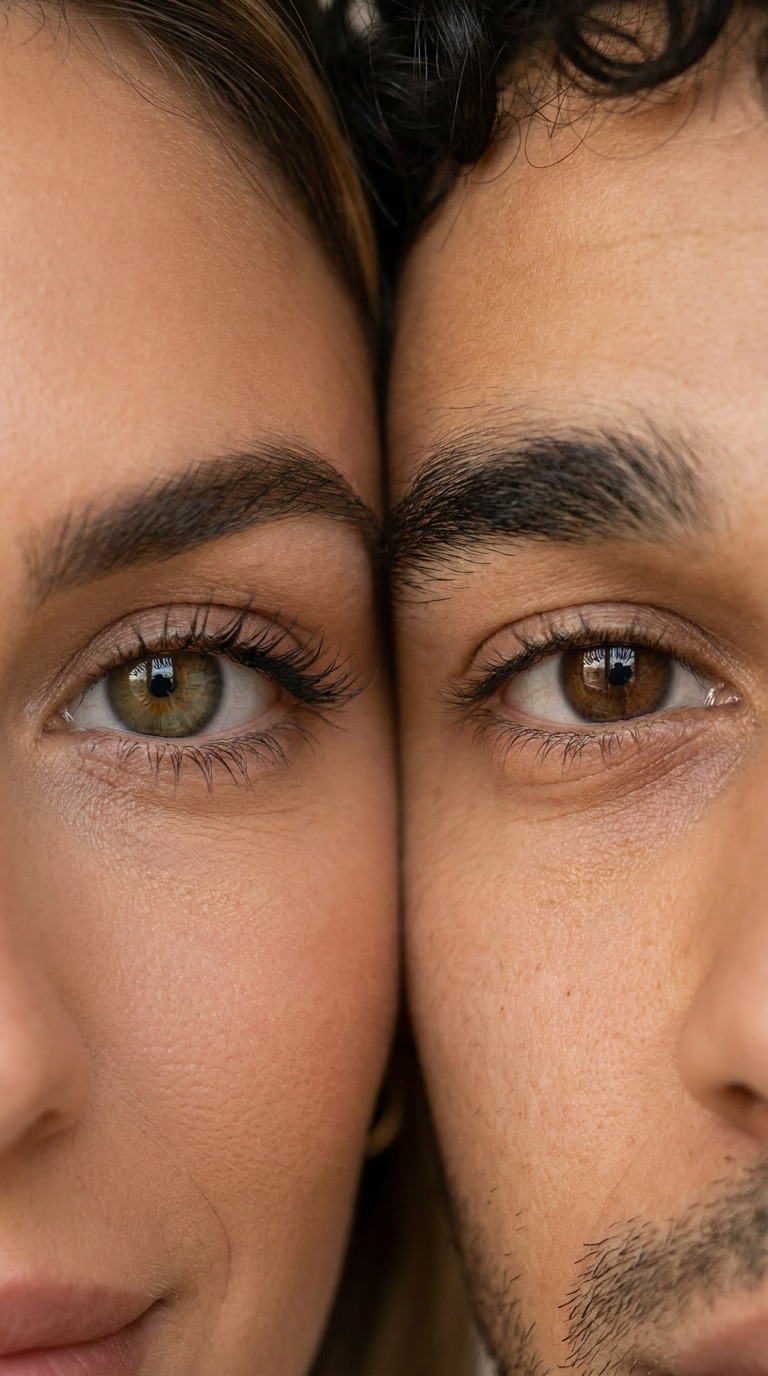 Couple eye reflection AI photo prompt