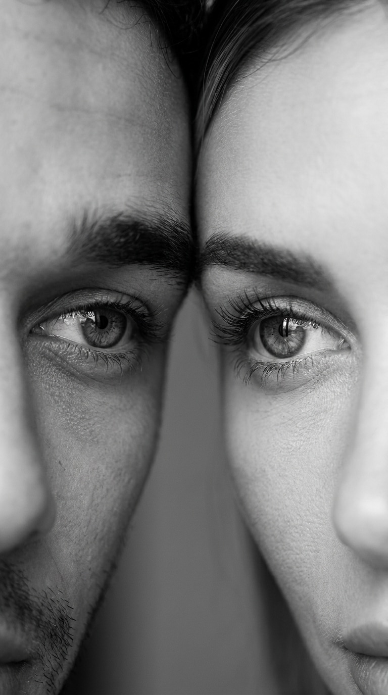 Couple eyes AI photo trend prompt result
