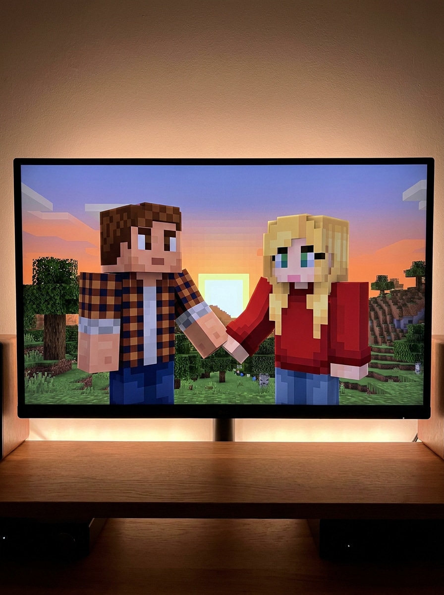 Couple Minecraft Portrait