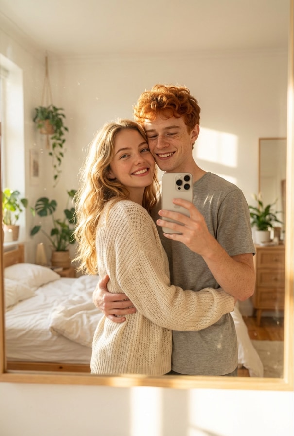 Couple Mirror Selfie 2