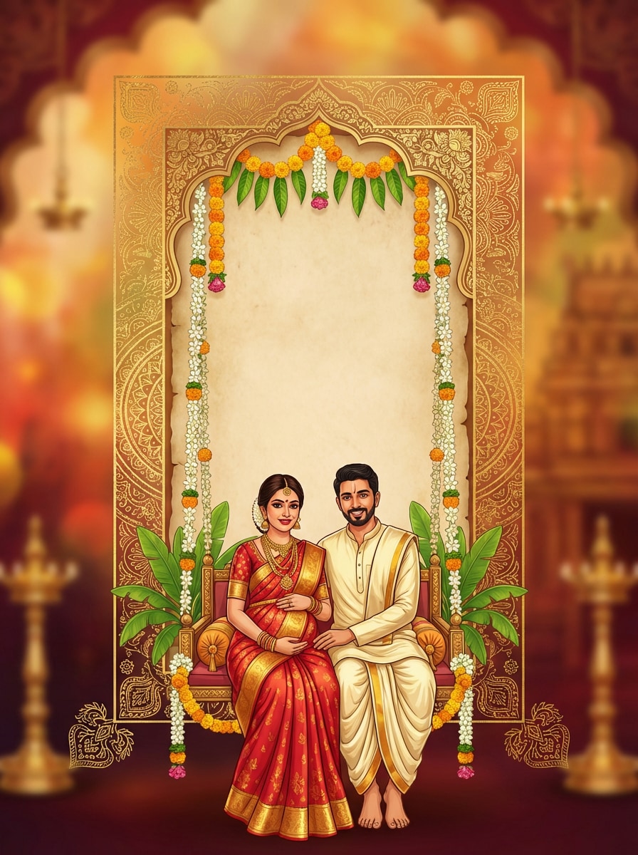 Couple Traditional Portrait Invite