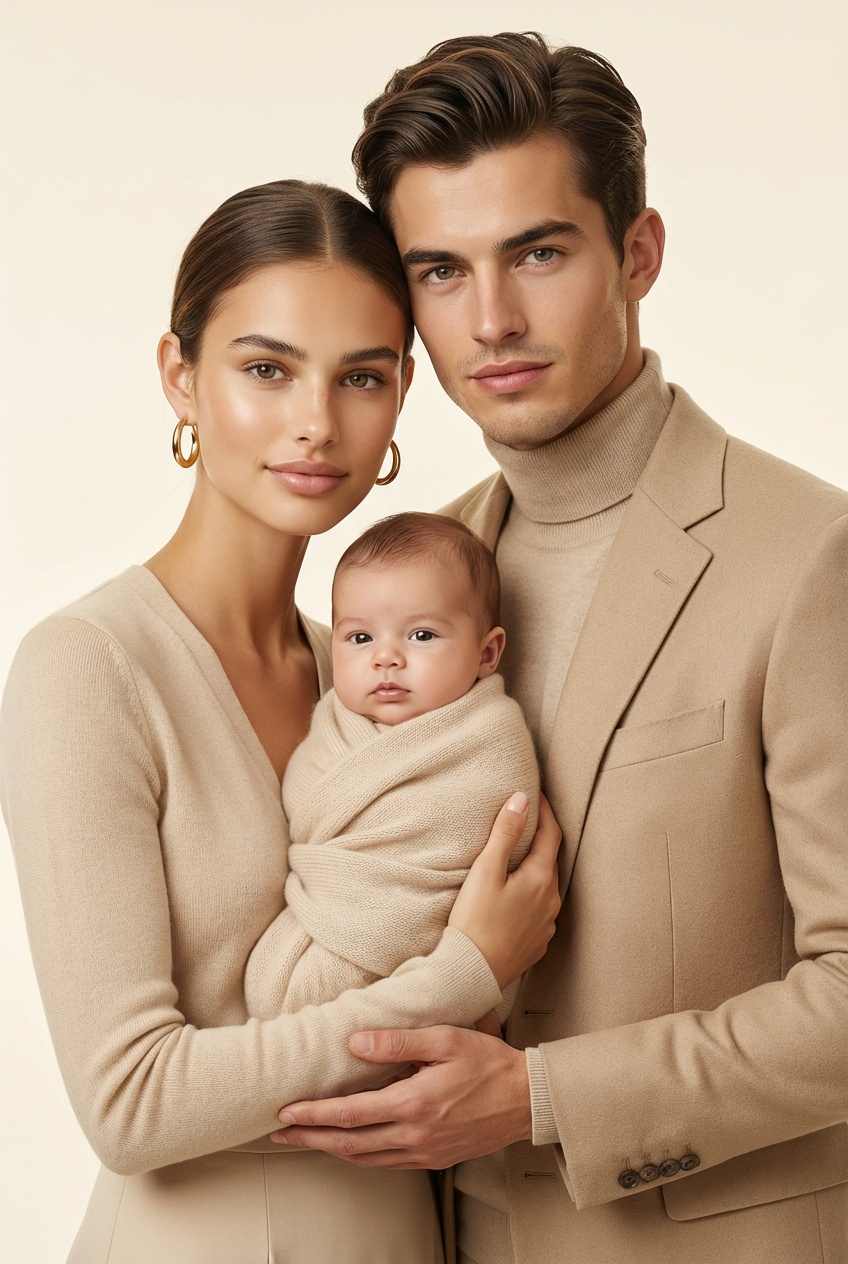 Gemini couple with baby prompts preview