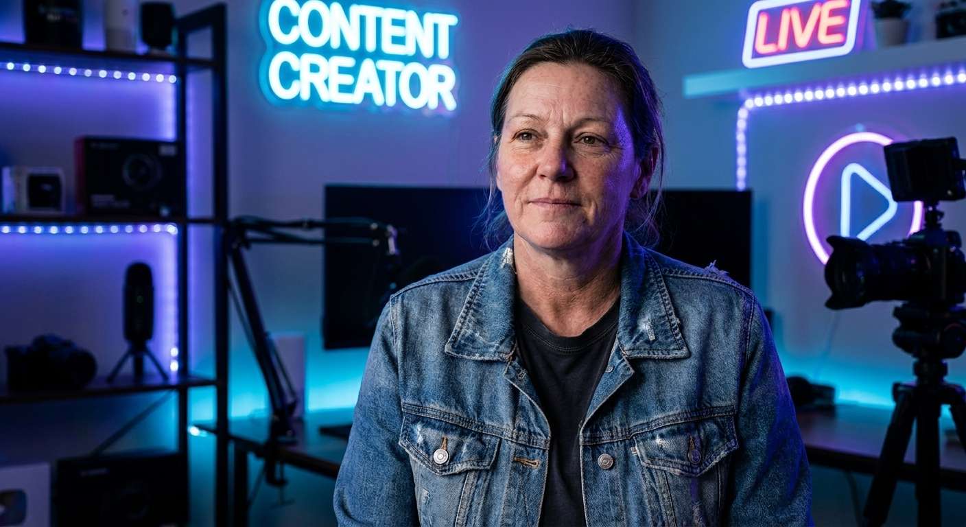 Neon Content Portrait after background change