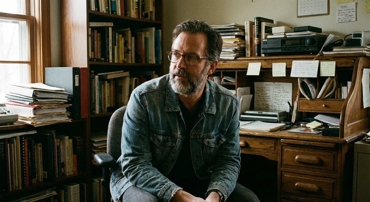 Creator Desk Portrait before background change