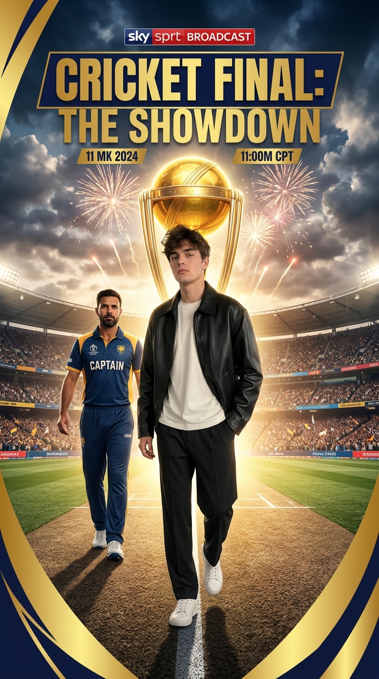 AI cricket broadcast screenshot prompt