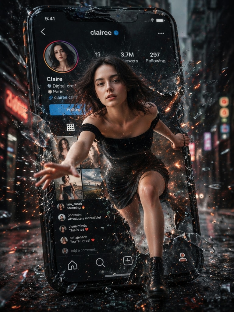 Viral Social Media Escape Cross Dimensional AI Photo Effect