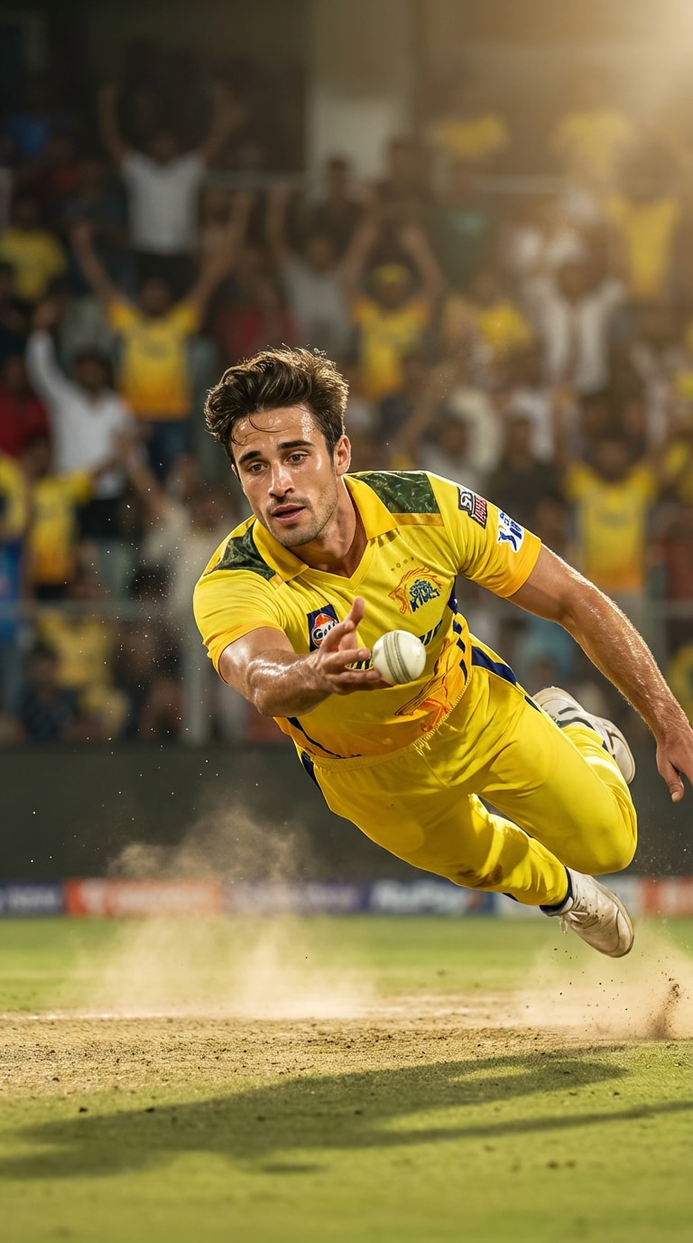 Fielding Action Shot