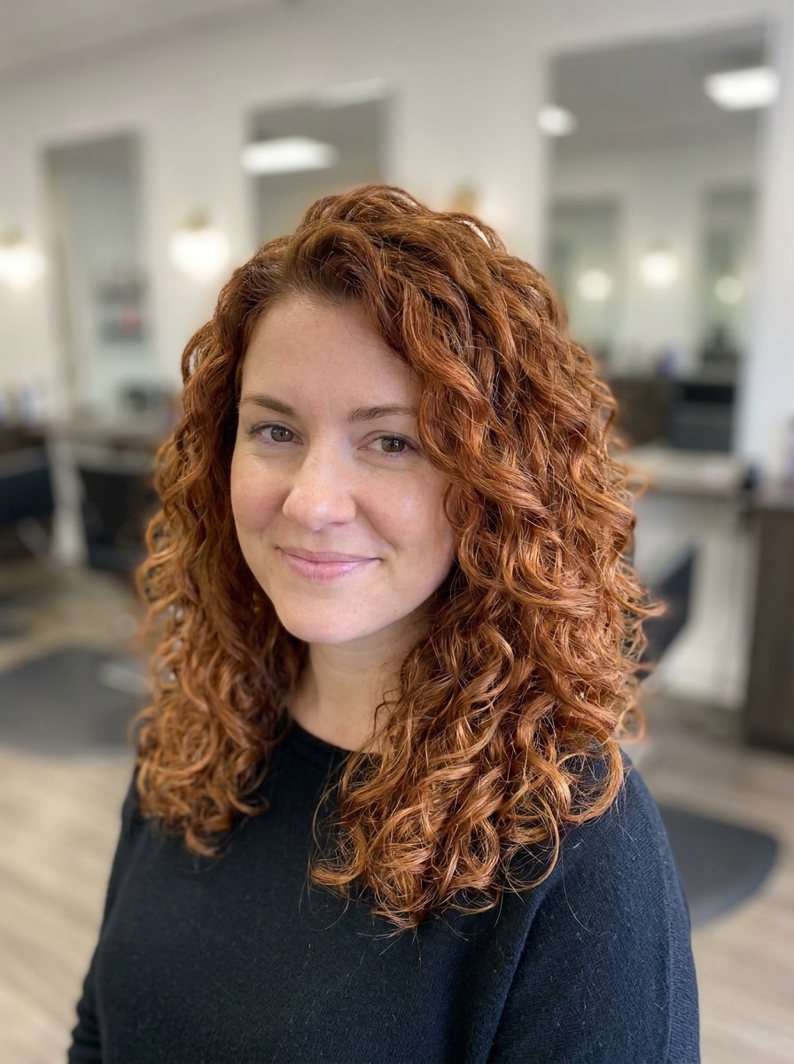 Curly Ginger Hair
