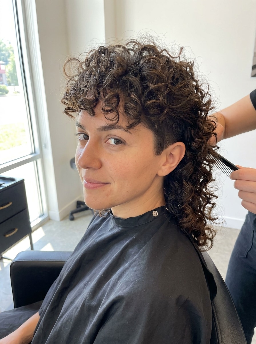 Curly Mullet