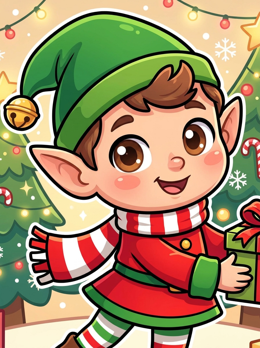 Cute Cartoon Elf