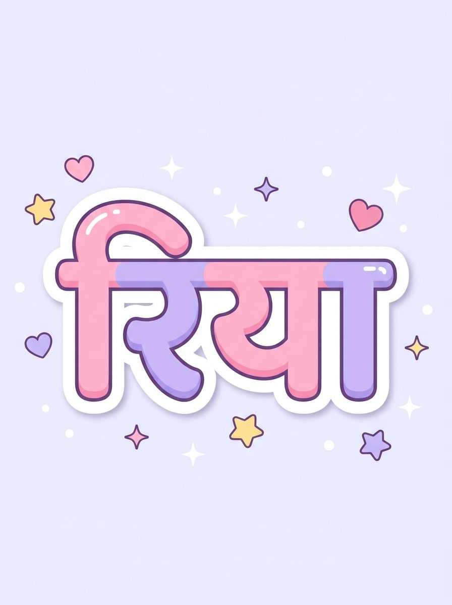 Cute Sticker Name Art