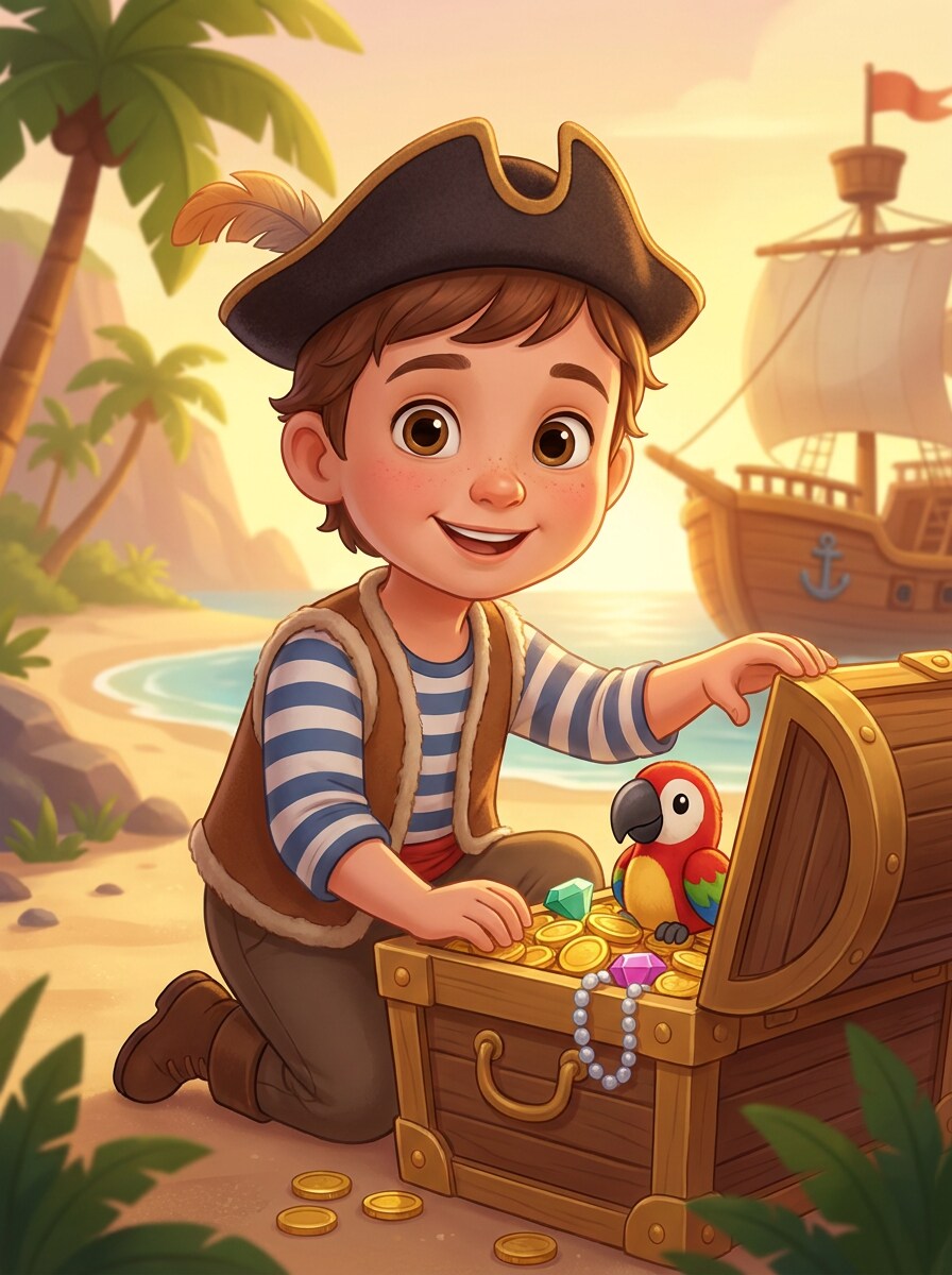 Cute Kids Pirate Filter