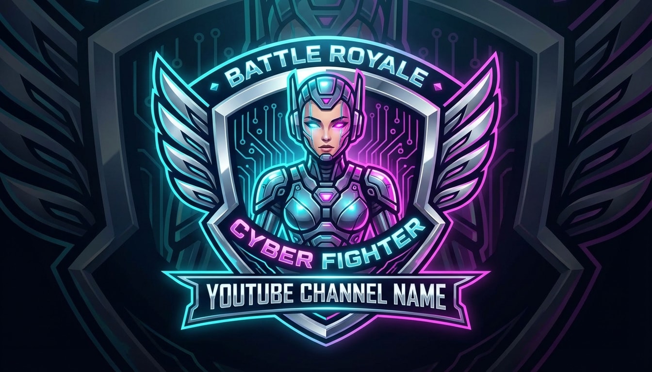 Cyber Female Fighter Crest