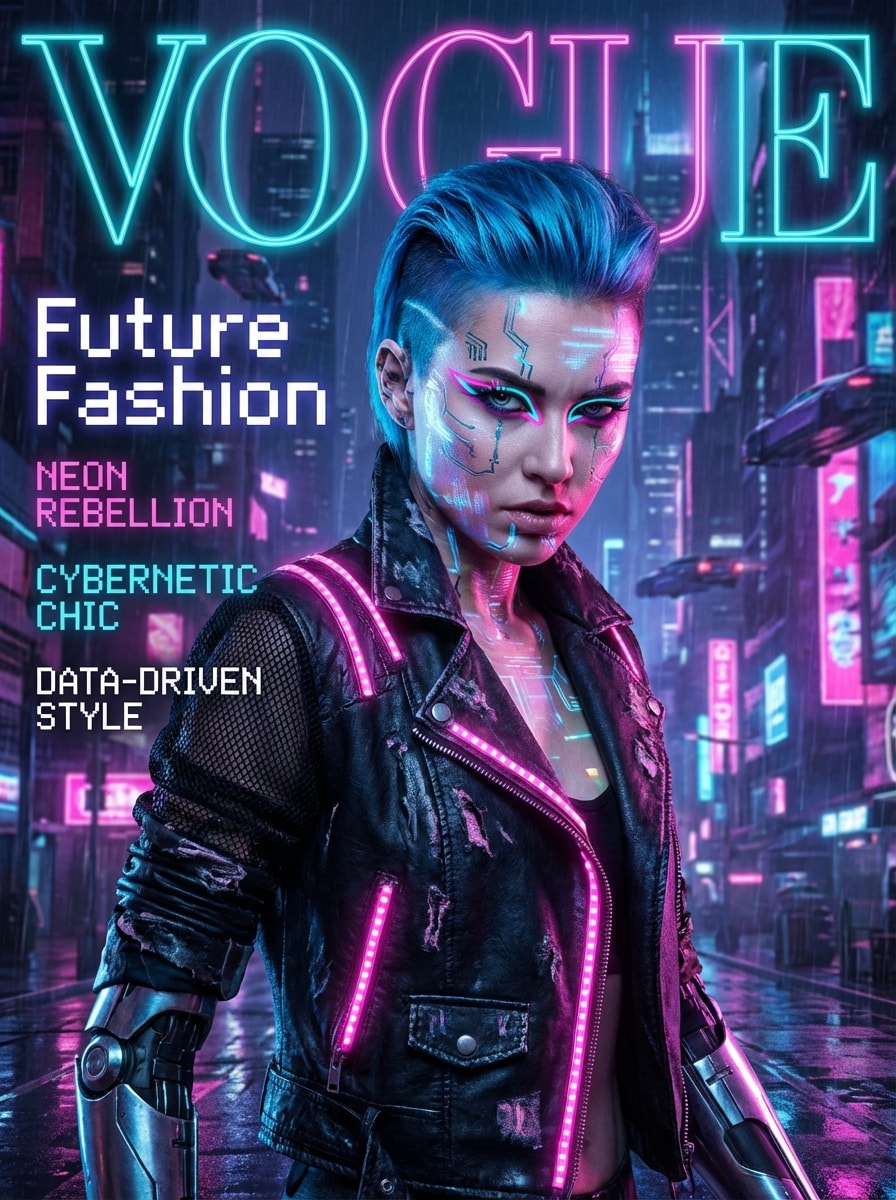 Cyberpunk Vogue Cover