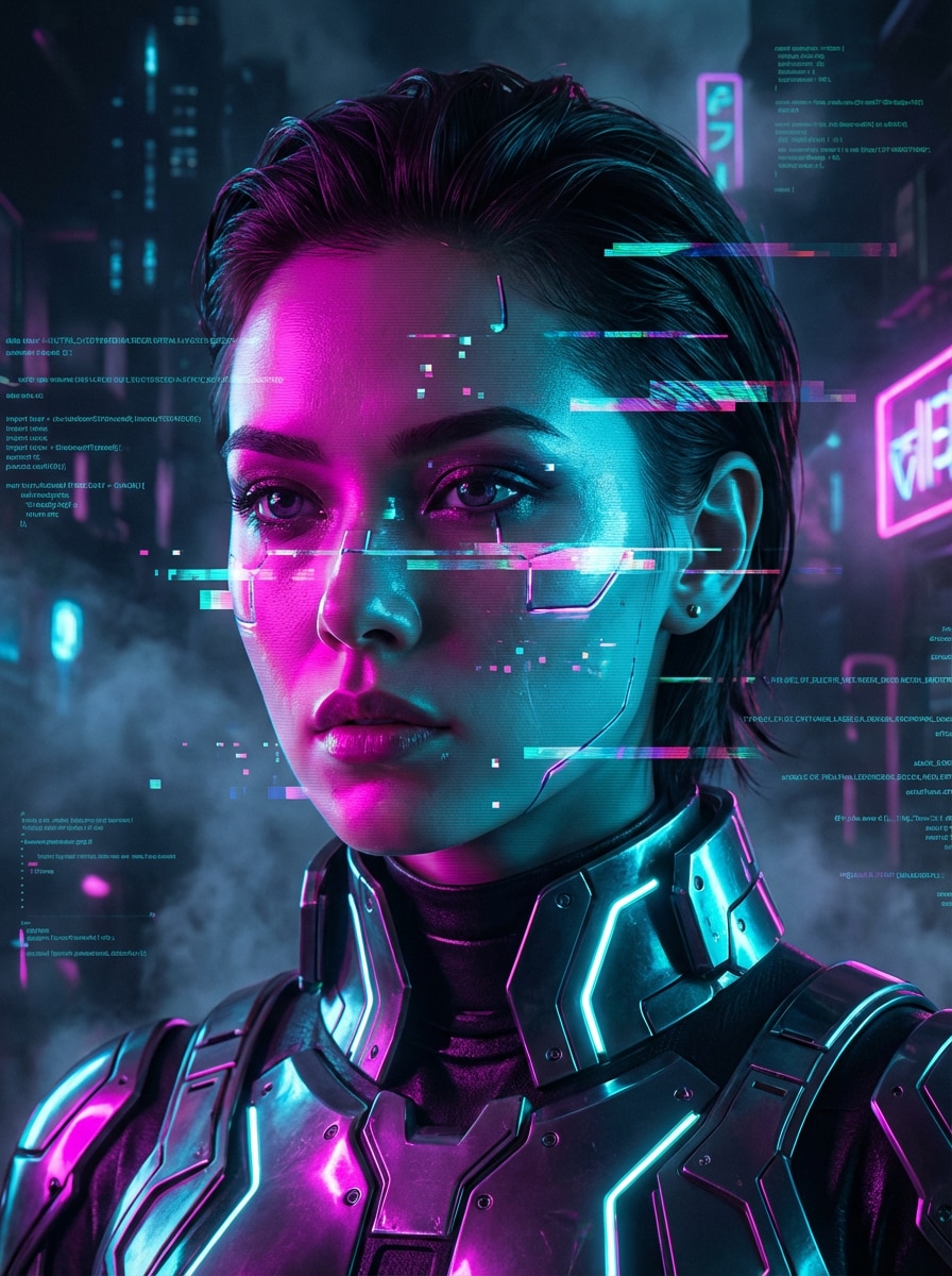 Cyberpunk Face Distortion