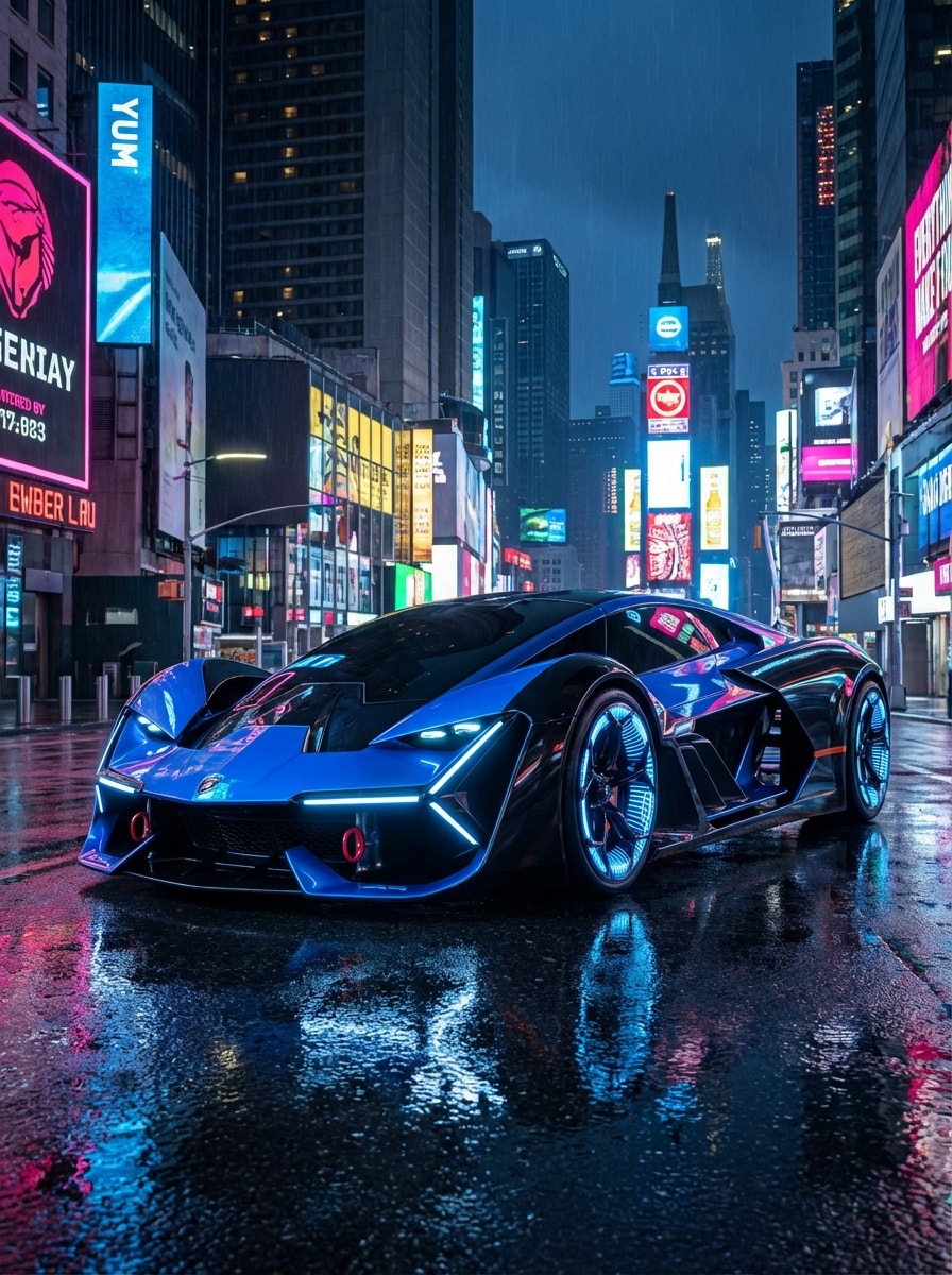 Cyberpunk Hypercar