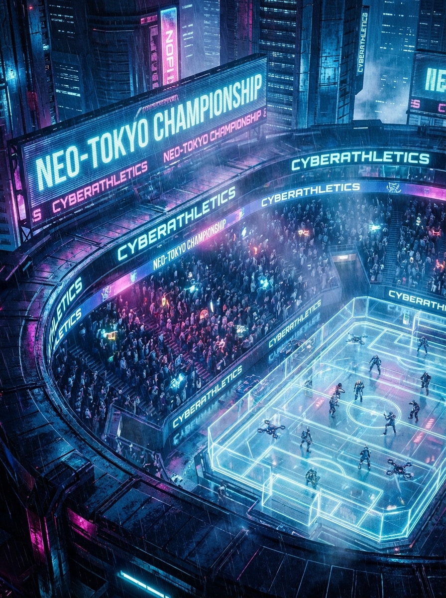 Cyberpunk Mega Stadium
