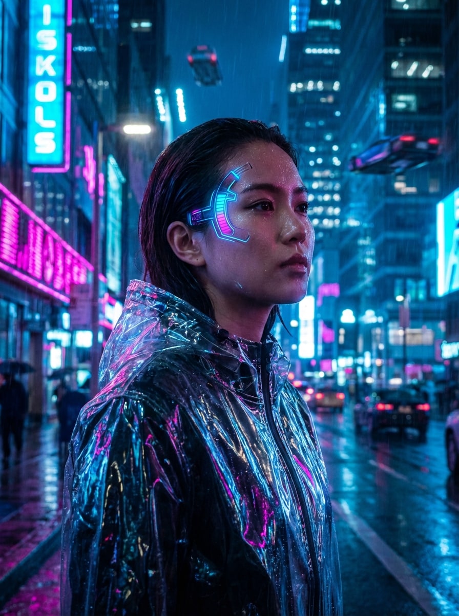 Cyberpunk Neon Twin