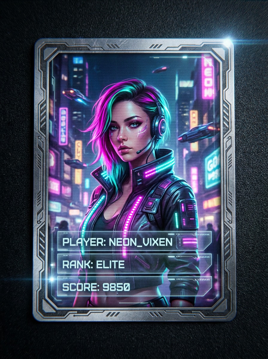 Cyberpunk Player Card