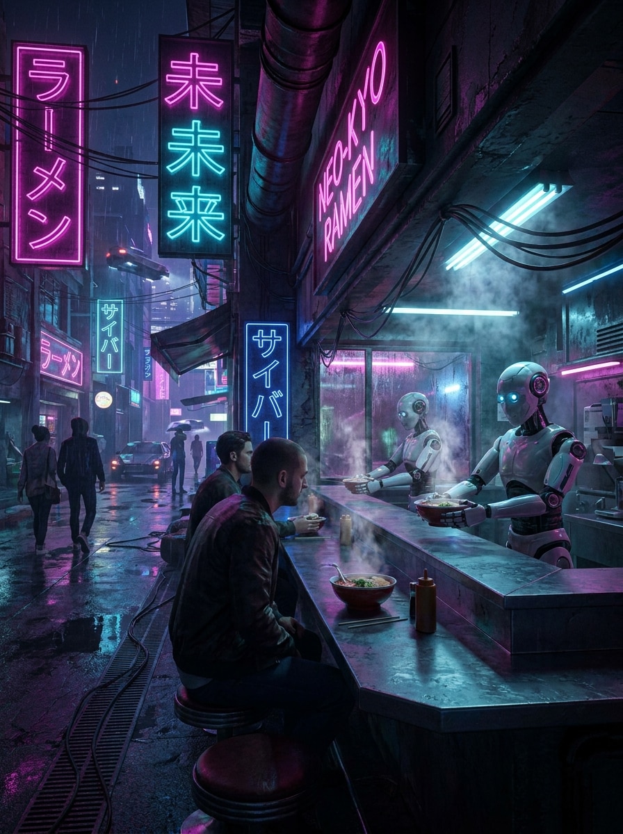 Cyberpunk Ramen Bar