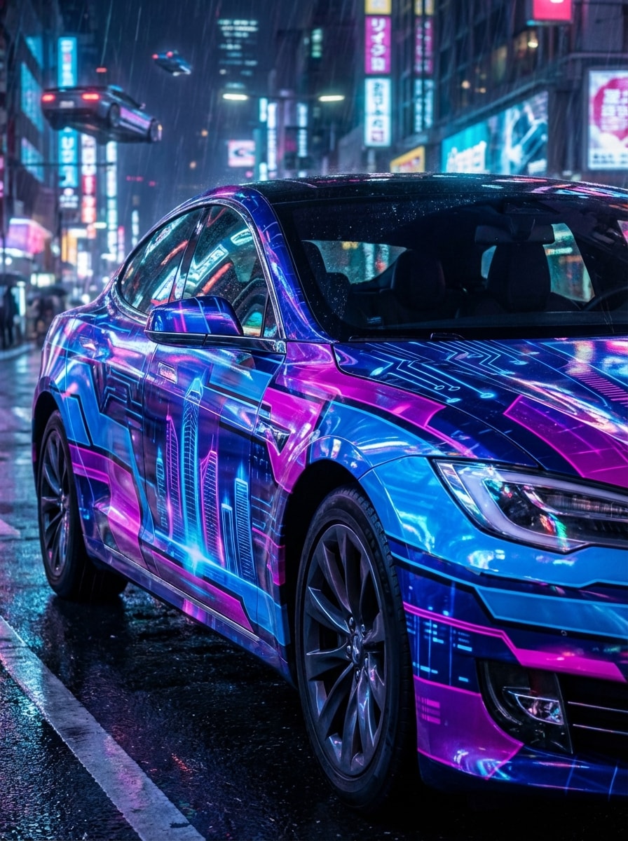 Cyberpunk Street Sedan