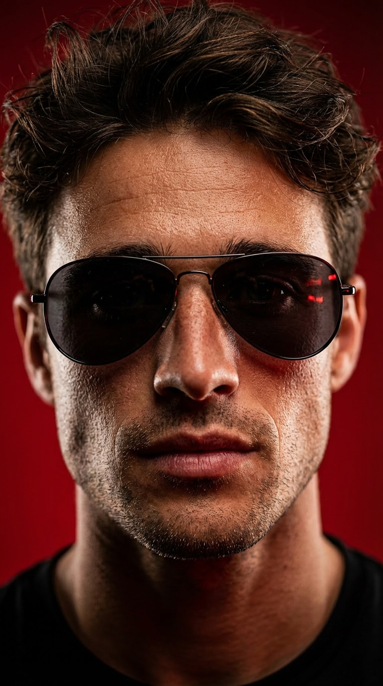 Extreme Close-Up Daredevil Portrait
