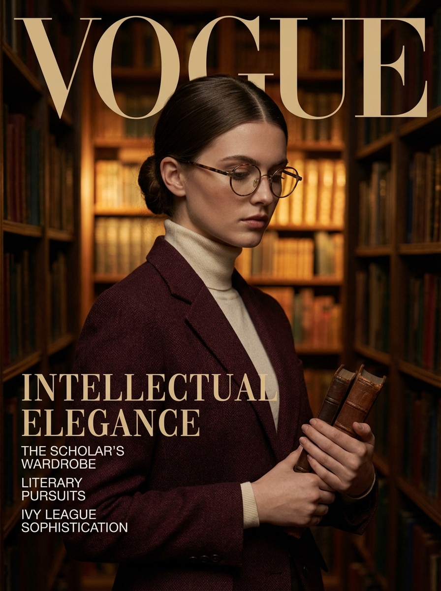 Dark Academia Magazine Style