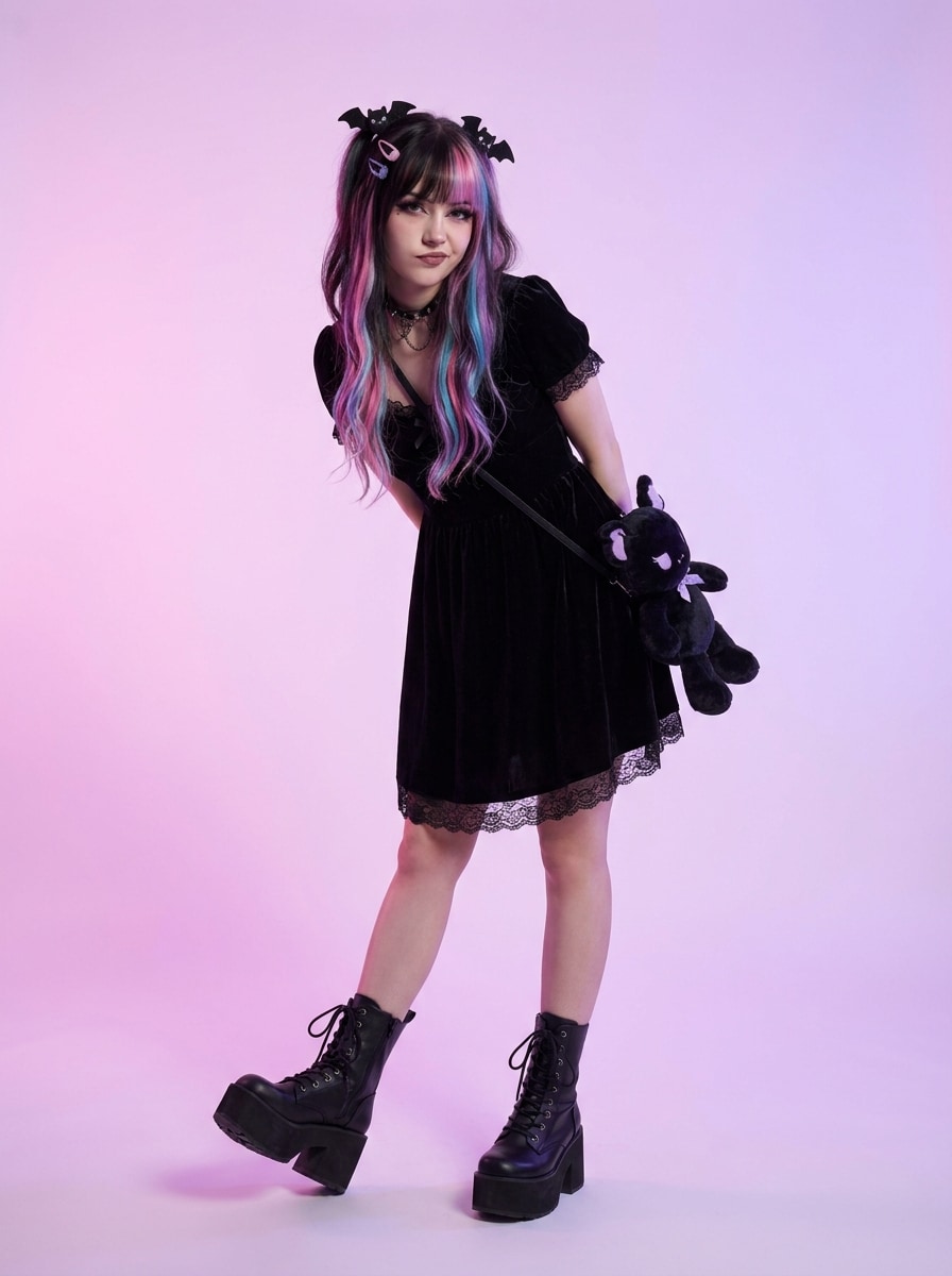 Dark Cute Studio Look