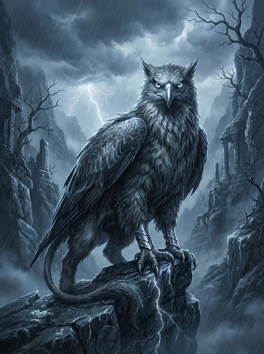 Dark Griffin Guardian