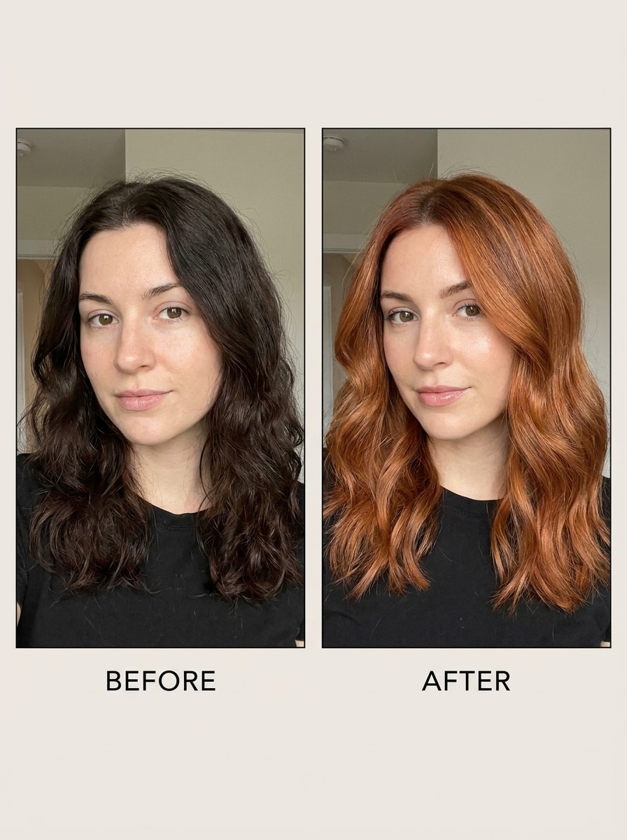 Dark Hair to Ginger
