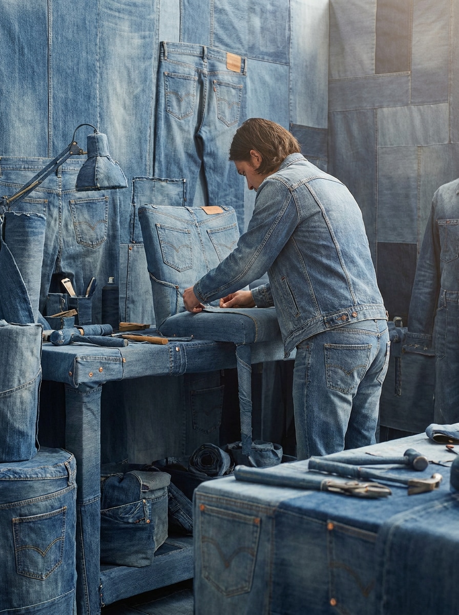 Denim Background World
