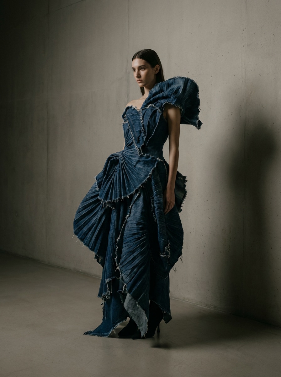Denim Sculpture Fashion