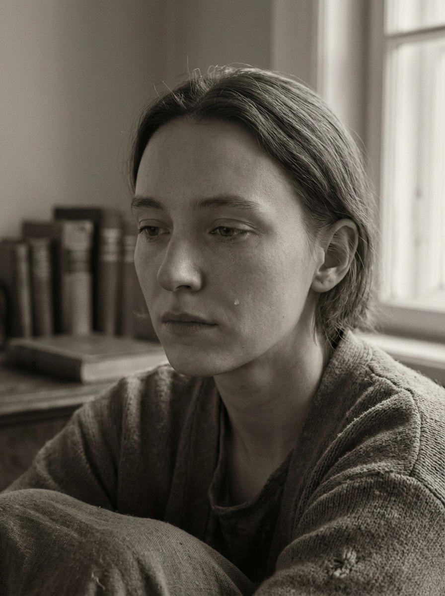 Desaturated Emotional Portrait