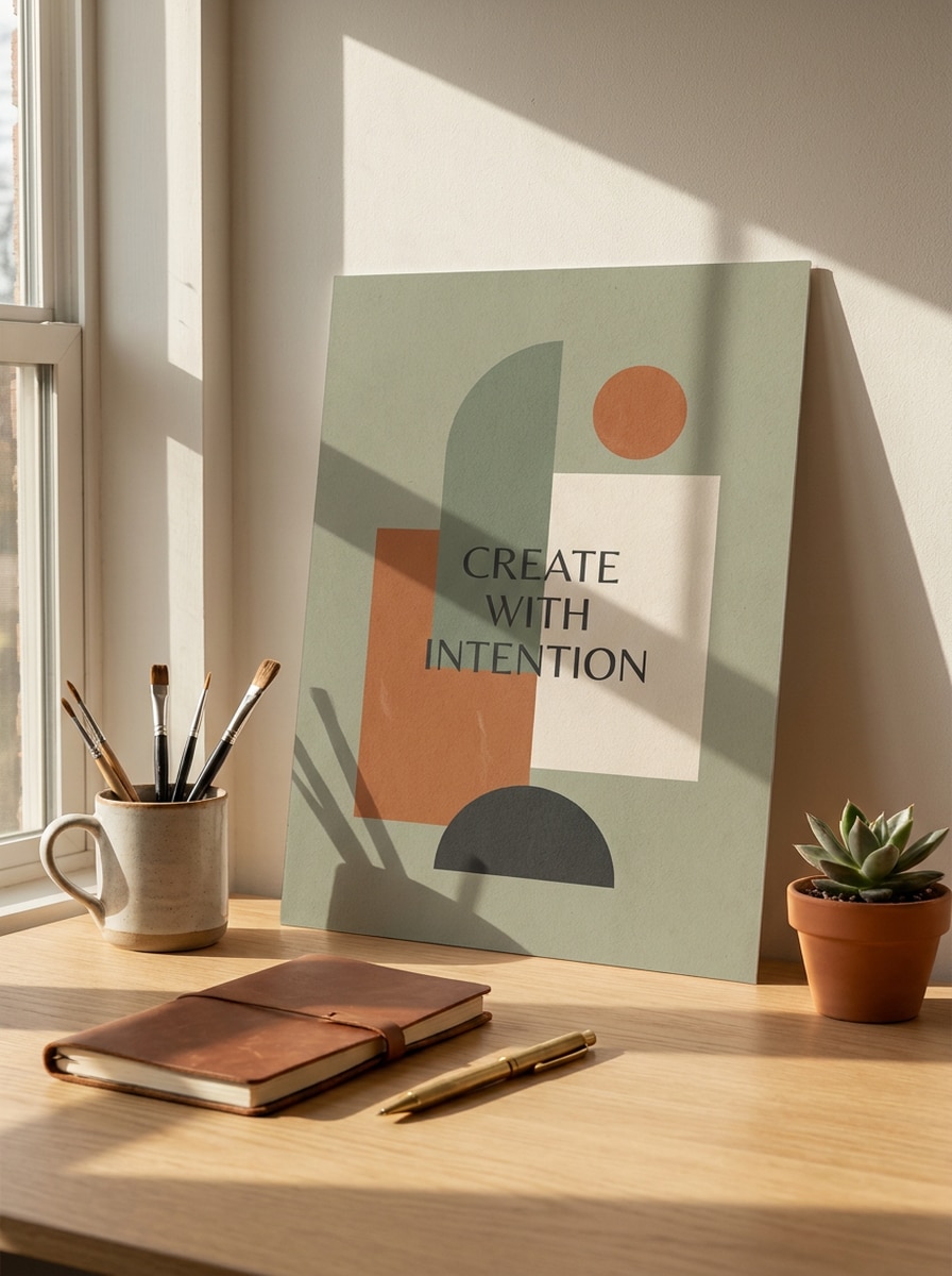 Designer Desk Scene