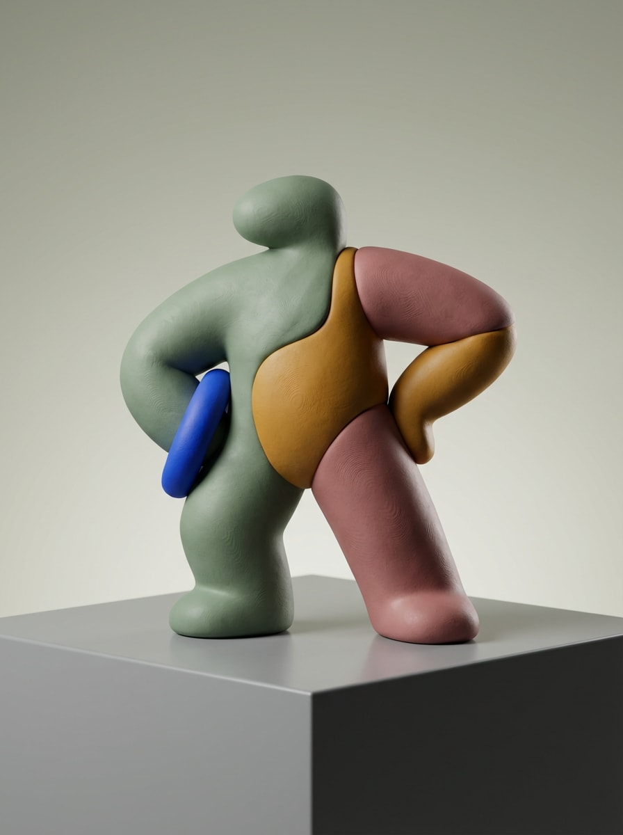 Designer Toy Clay Figure