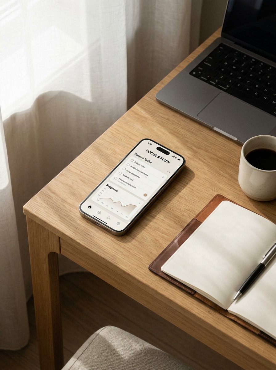 Desk Workspace Mockup